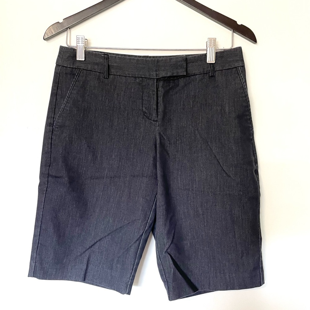 Classic Bermuda Shorts in a Dark Denim Colour